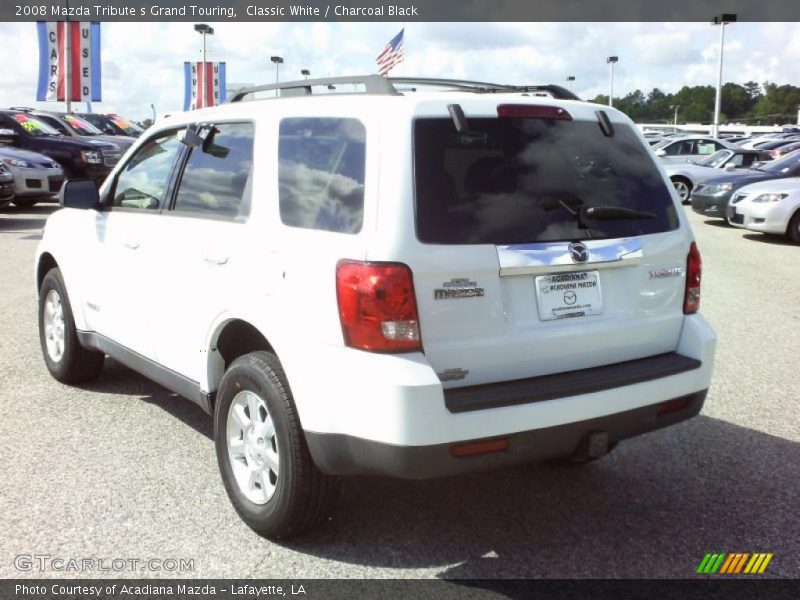 Classic White / Charcoal Black 2008 Mazda Tribute s Grand Touring
