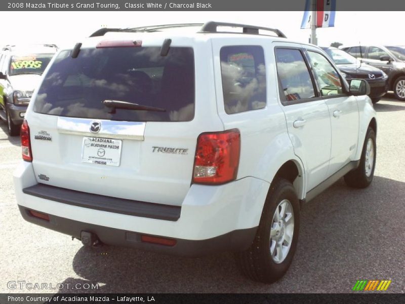 Classic White / Charcoal Black 2008 Mazda Tribute s Grand Touring