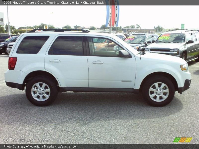 Classic White / Charcoal Black 2008 Mazda Tribute s Grand Touring