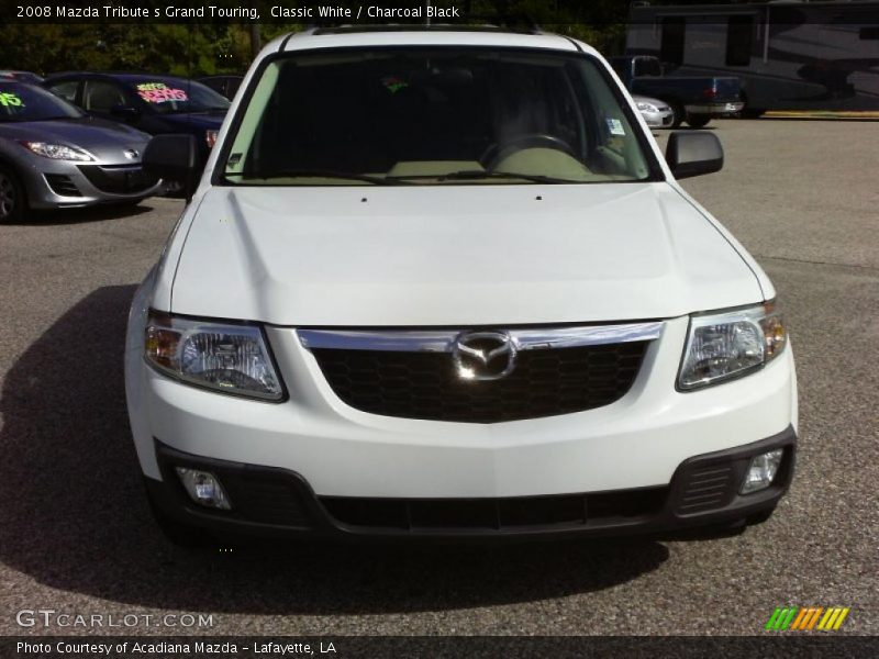 Classic White / Charcoal Black 2008 Mazda Tribute s Grand Touring