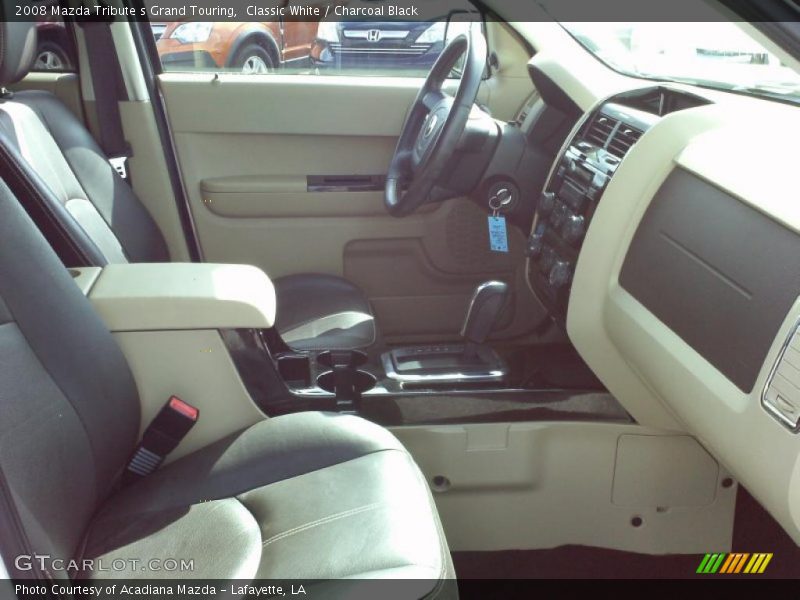 Classic White / Charcoal Black 2008 Mazda Tribute s Grand Touring
