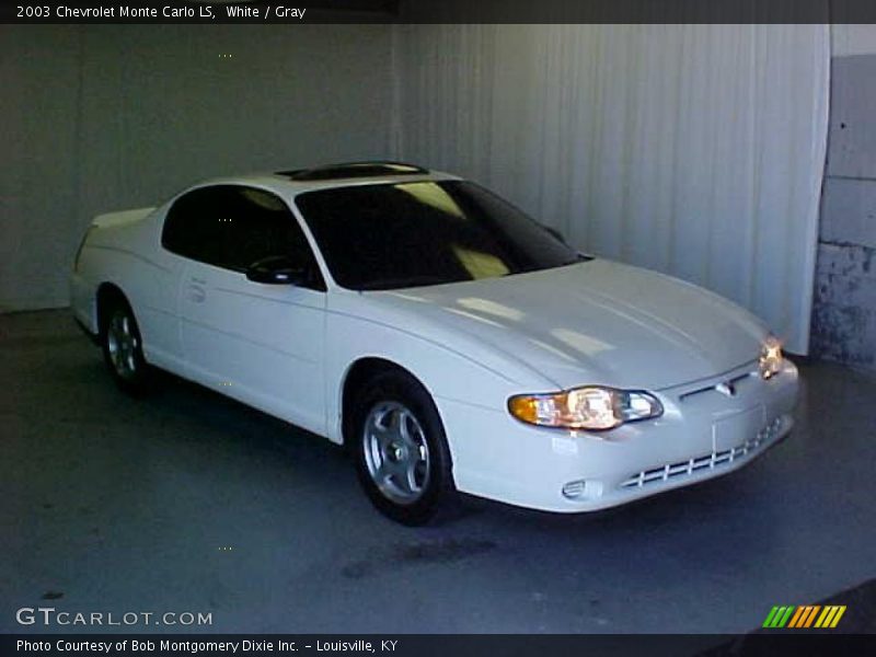 White / Gray 2003 Chevrolet Monte Carlo LS