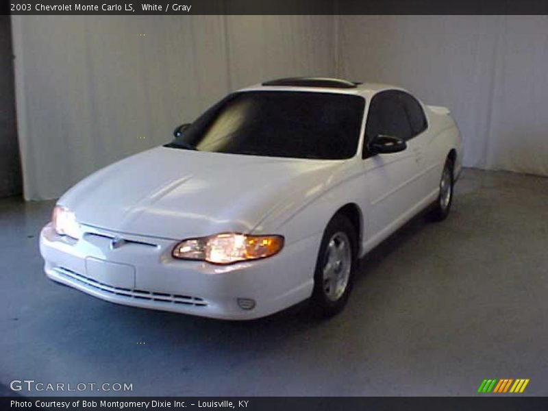 White / Gray 2003 Chevrolet Monte Carlo LS
