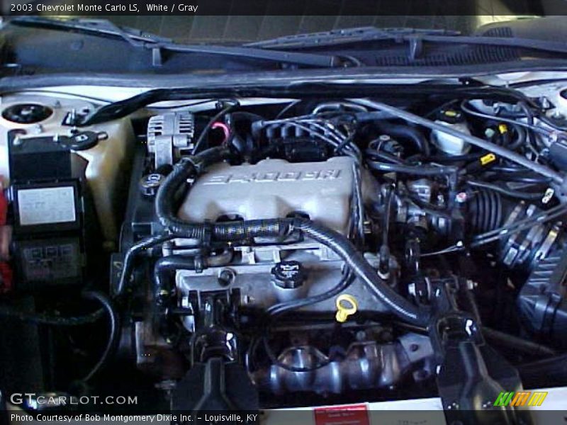 White / Gray 2003 Chevrolet Monte Carlo LS