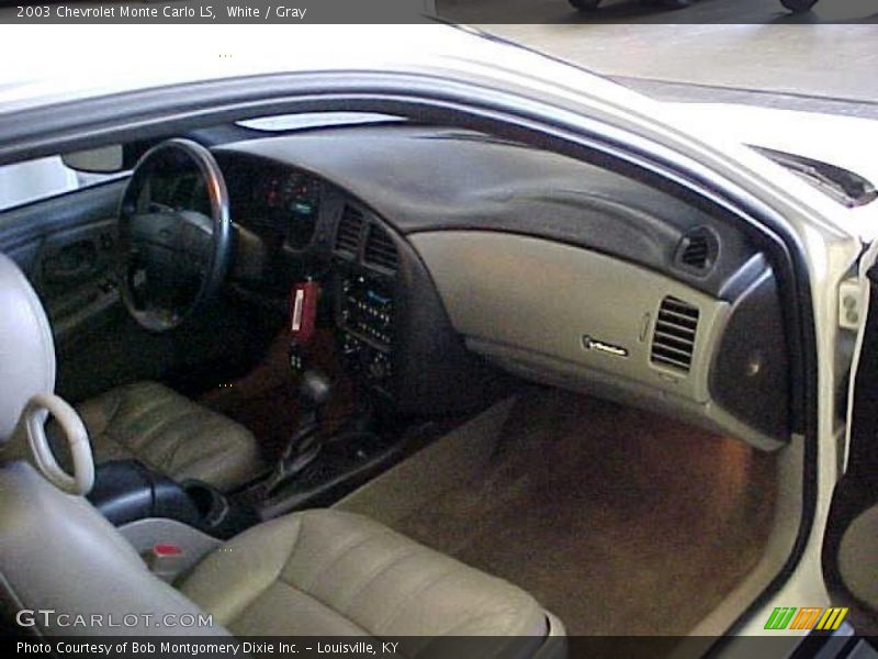 White / Gray 2003 Chevrolet Monte Carlo LS