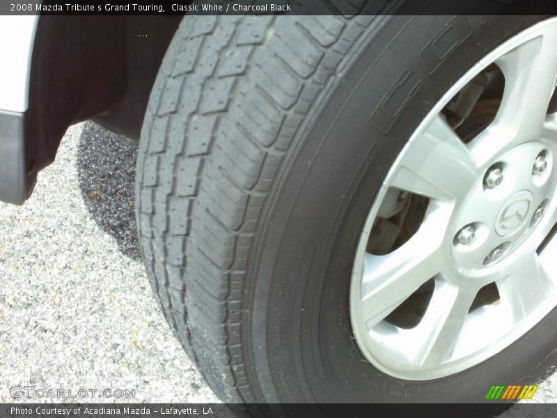 Classic White / Charcoal Black 2008 Mazda Tribute s Grand Touring
