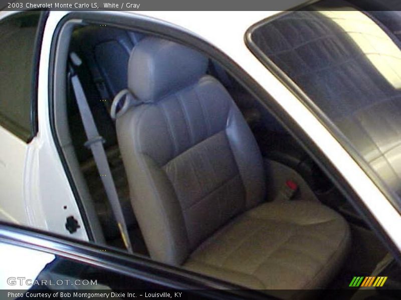 White / Gray 2003 Chevrolet Monte Carlo LS