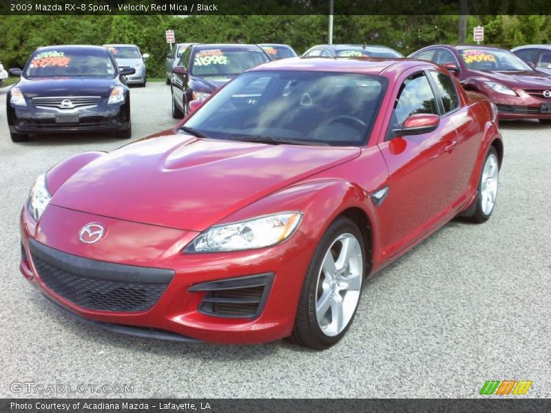 Velocity Red Mica / Black 2009 Mazda RX-8 Sport