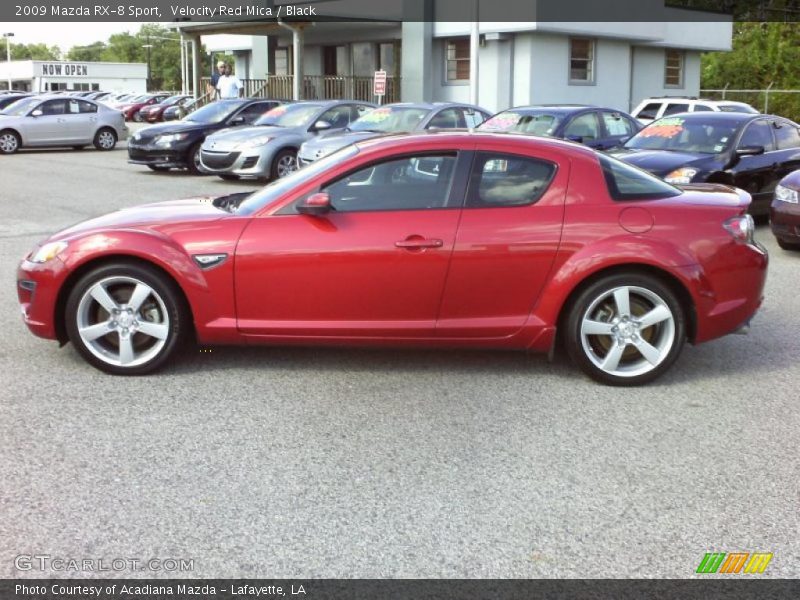 Velocity Red Mica / Black 2009 Mazda RX-8 Sport