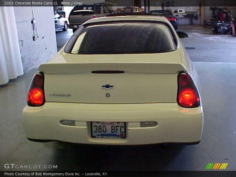 White / Gray 2003 Chevrolet Monte Carlo LS