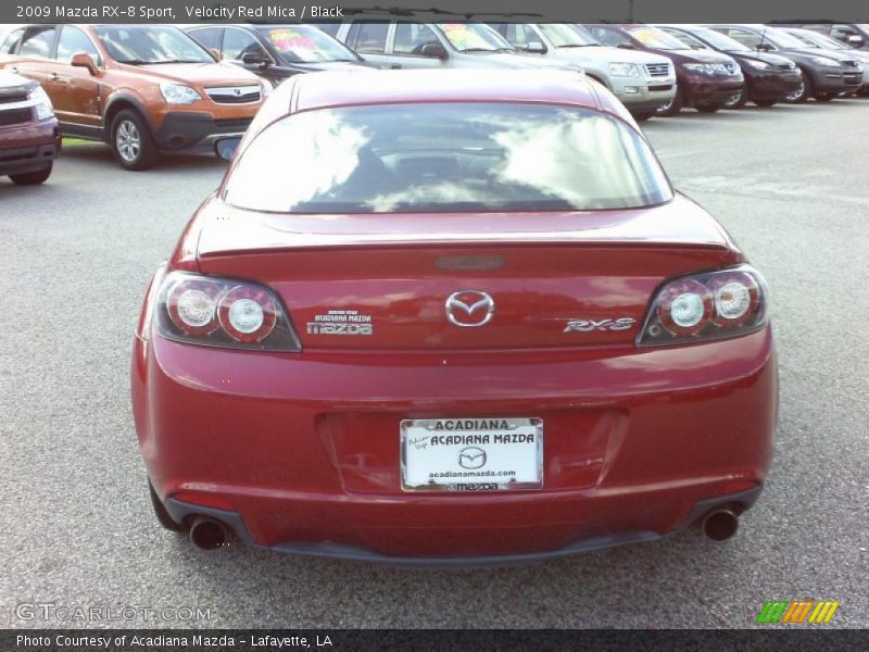 Velocity Red Mica / Black 2009 Mazda RX-8 Sport
