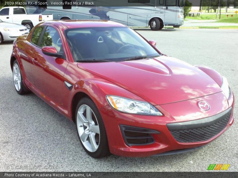 Velocity Red Mica / Black 2009 Mazda RX-8 Sport