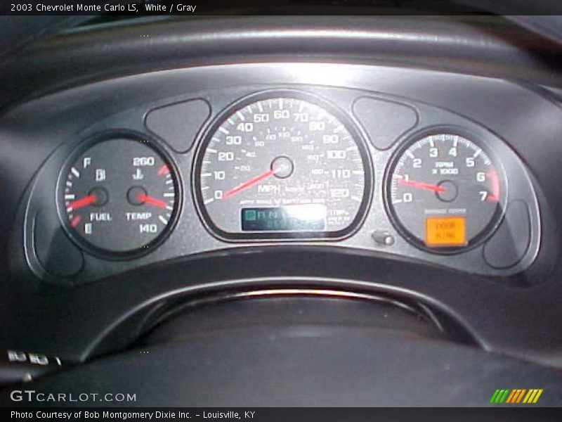 White / Gray 2003 Chevrolet Monte Carlo LS