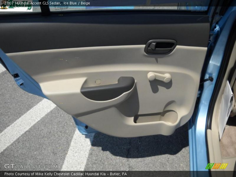 Ice Blue / Beige 2007 Hyundai Accent GLS Sedan