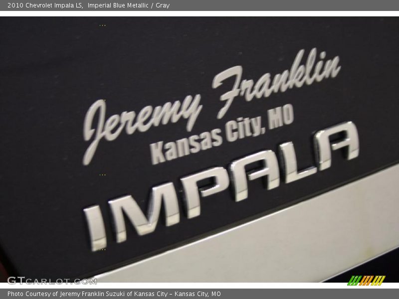 Imperial Blue Metallic / Gray 2010 Chevrolet Impala LS