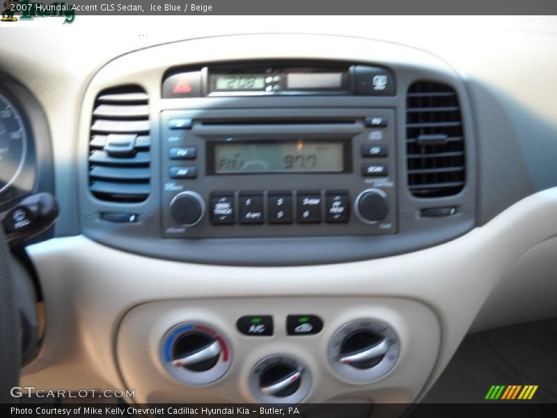 Ice Blue / Beige 2007 Hyundai Accent GLS Sedan