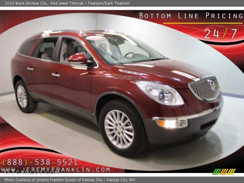 Red Jewel Tintcoat / Titanium/Dark Titanium 2010 Buick Enclave CXL