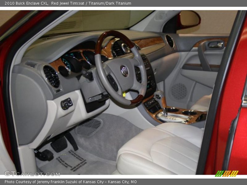 Red Jewel Tintcoat / Titanium/Dark Titanium 2010 Buick Enclave CXL