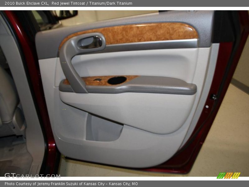 Red Jewel Tintcoat / Titanium/Dark Titanium 2010 Buick Enclave CXL