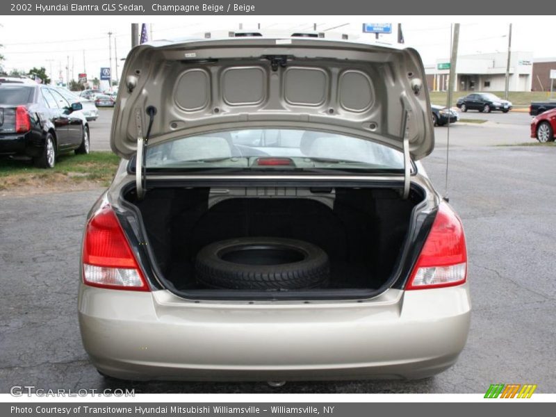 Champagne Beige / Beige 2002 Hyundai Elantra GLS Sedan