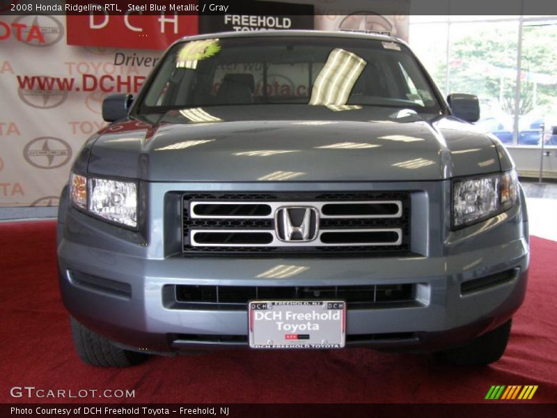 Steel Blue Metallic / Gray 2008 Honda Ridgeline RTL