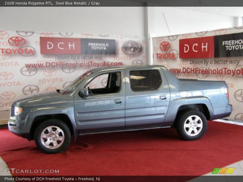 Steel Blue Metallic / Gray 2008 Honda Ridgeline RTL
