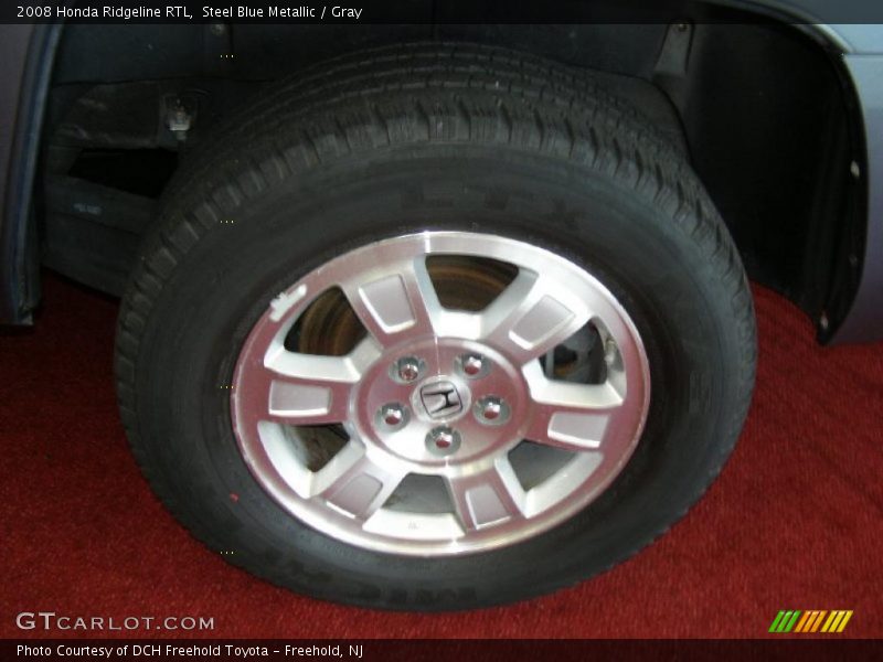 Steel Blue Metallic / Gray 2008 Honda Ridgeline RTL