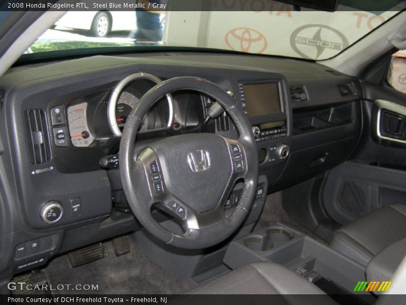 Steel Blue Metallic / Gray 2008 Honda Ridgeline RTL