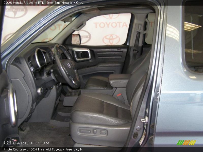 Steel Blue Metallic / Gray 2008 Honda Ridgeline RTL