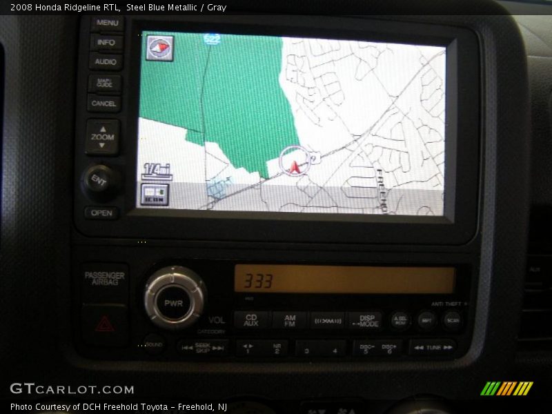 Steel Blue Metallic / Gray 2008 Honda Ridgeline RTL
