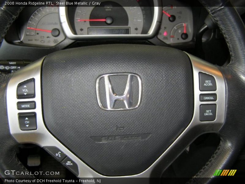 Steel Blue Metallic / Gray 2008 Honda Ridgeline RTL