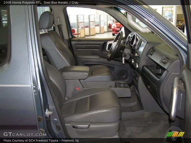 Steel Blue Metallic / Gray 2008 Honda Ridgeline RTL