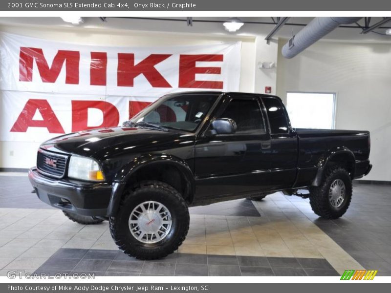 Onyx Black / Graphite 2001 GMC Sonoma SLS Extended Cab 4x4