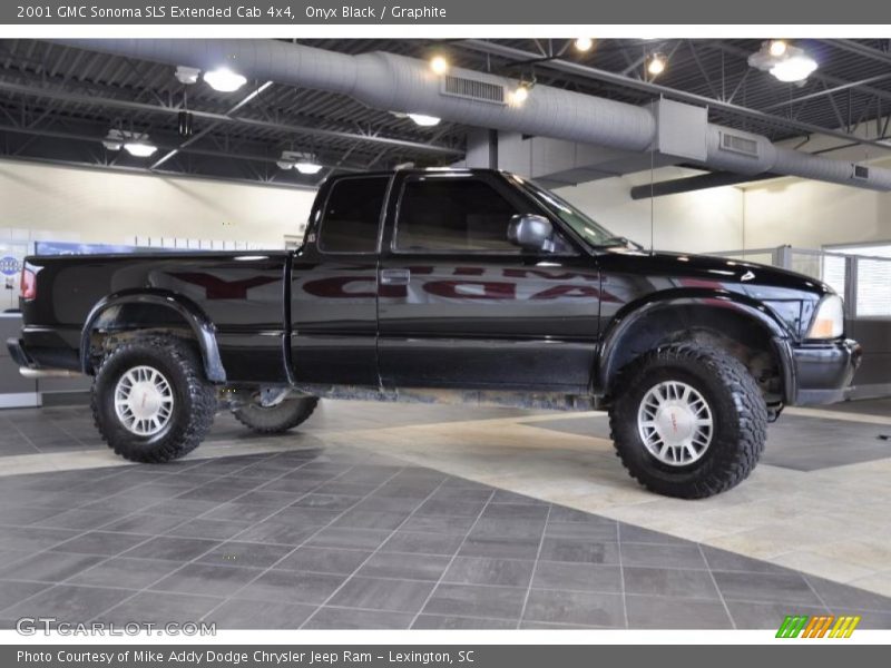 Onyx Black / Graphite 2001 GMC Sonoma SLS Extended Cab 4x4