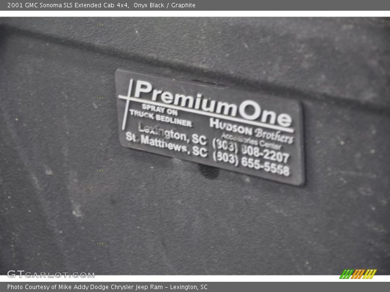 Onyx Black / Graphite 2001 GMC Sonoma SLS Extended Cab 4x4