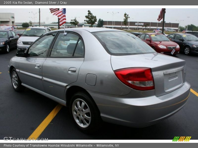 Diamond Silver / Gray 2005 Kia Rio Sedan