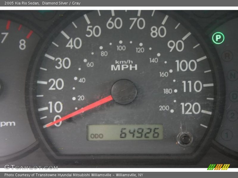 Diamond Silver / Gray 2005 Kia Rio Sedan
