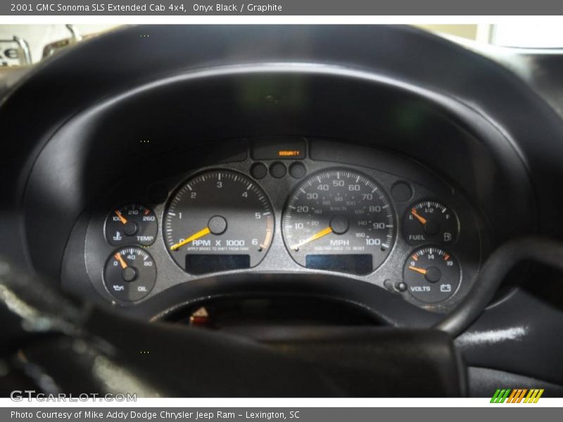 Onyx Black / Graphite 2001 GMC Sonoma SLS Extended Cab 4x4