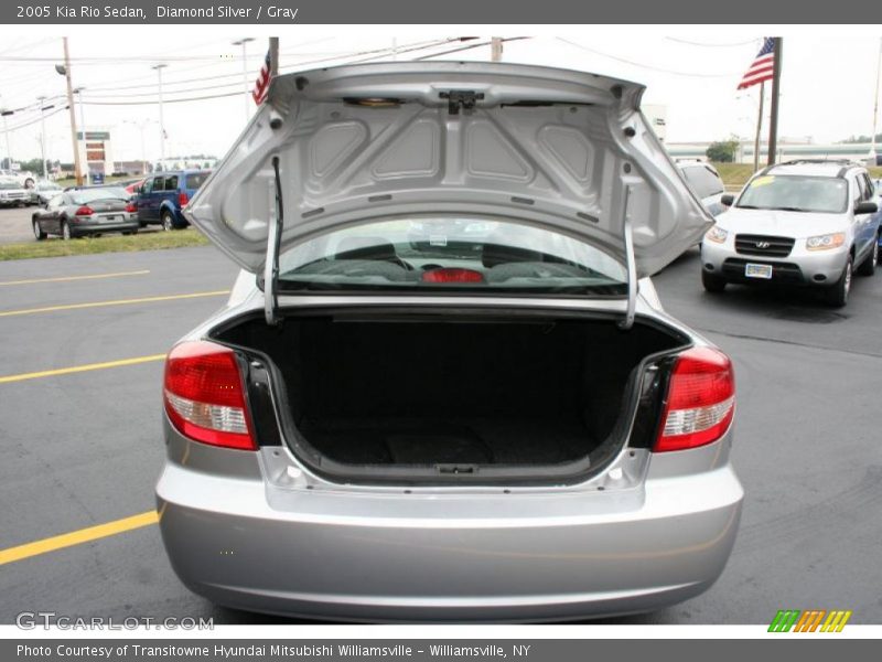 Diamond Silver / Gray 2005 Kia Rio Sedan