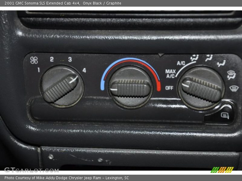 Onyx Black / Graphite 2001 GMC Sonoma SLS Extended Cab 4x4