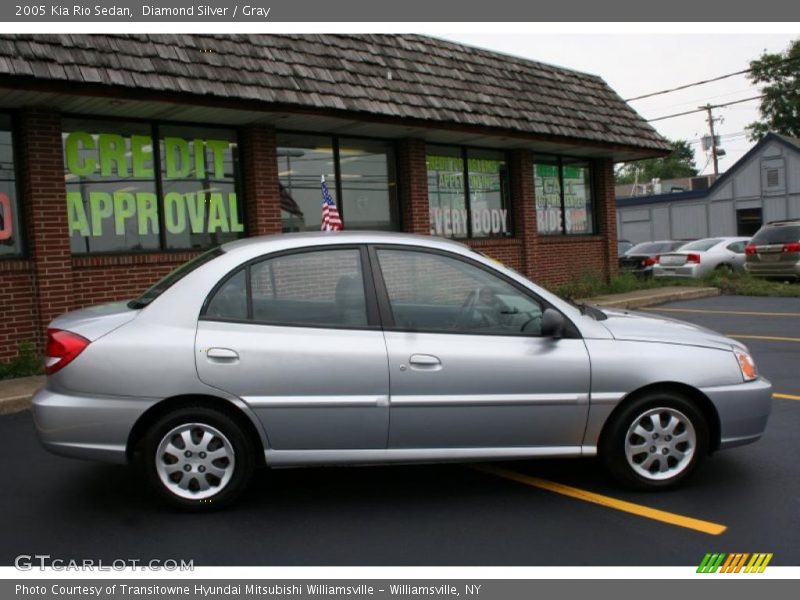 Diamond Silver / Gray 2005 Kia Rio Sedan
