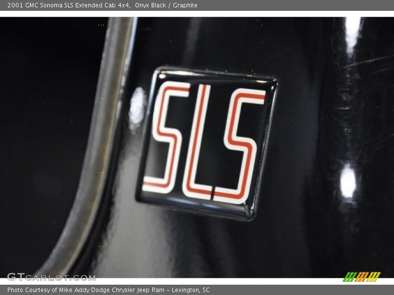 Onyx Black / Graphite 2001 GMC Sonoma SLS Extended Cab 4x4
