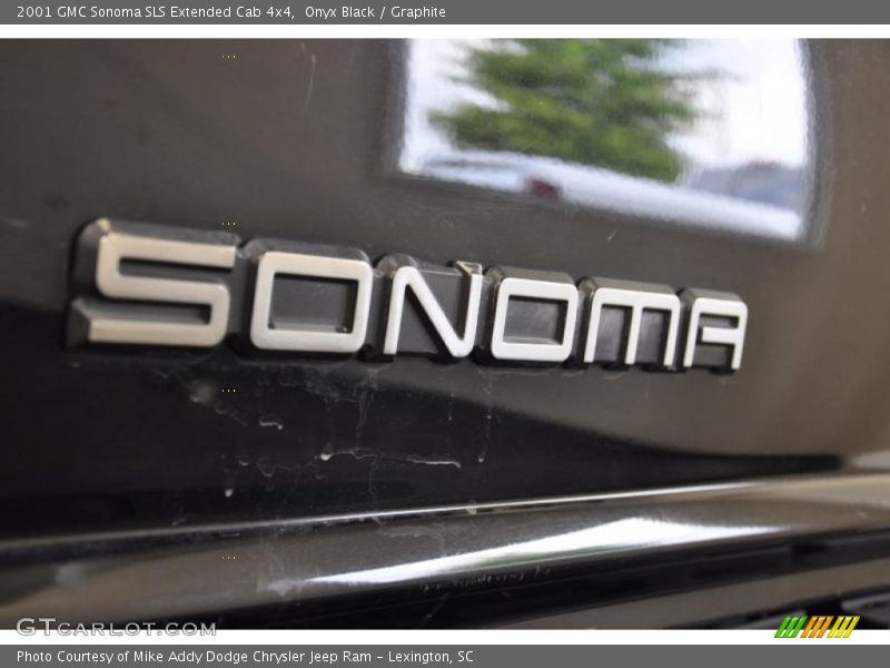 Onyx Black / Graphite 2001 GMC Sonoma SLS Extended Cab 4x4