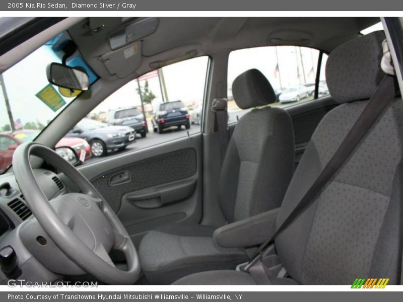 Diamond Silver / Gray 2005 Kia Rio Sedan