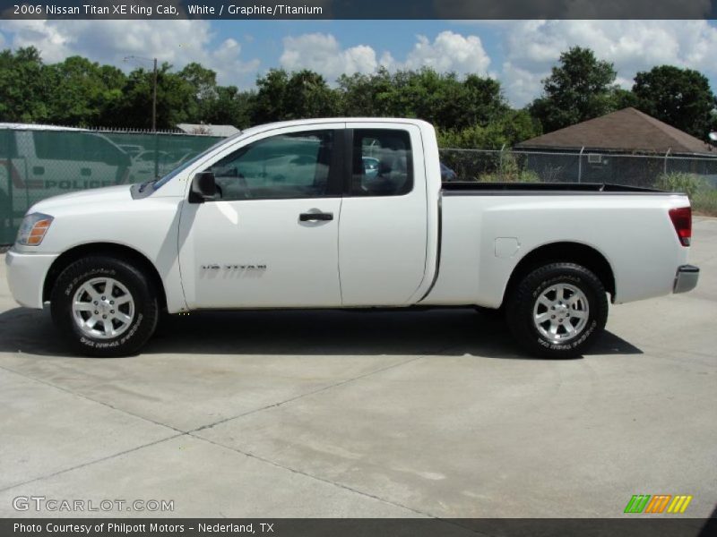 White / Graphite/Titanium 2006 Nissan Titan XE King Cab