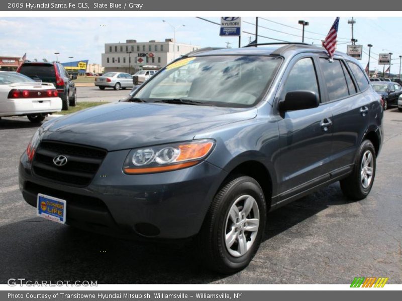 Slate Blue / Gray 2009 Hyundai Santa Fe GLS