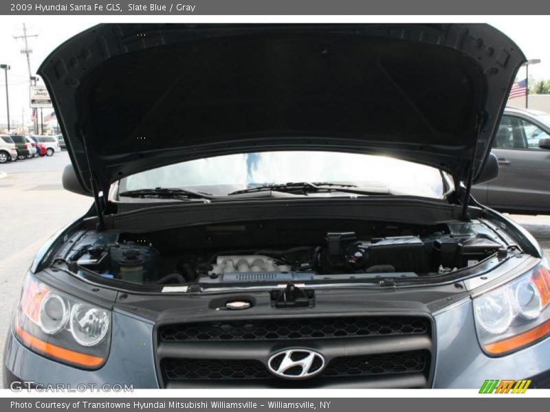 Slate Blue / Gray 2009 Hyundai Santa Fe GLS
