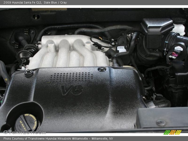 Slate Blue / Gray 2009 Hyundai Santa Fe GLS