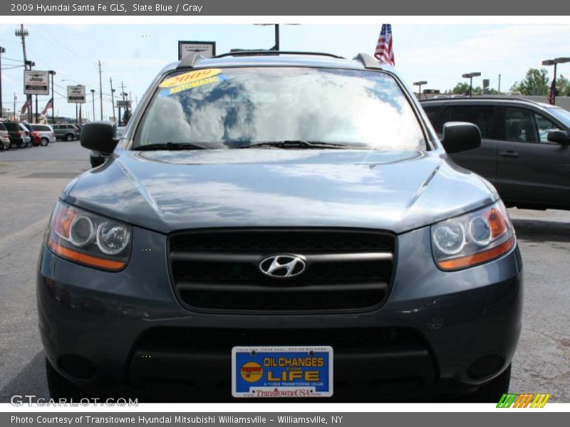Slate Blue / Gray 2009 Hyundai Santa Fe GLS