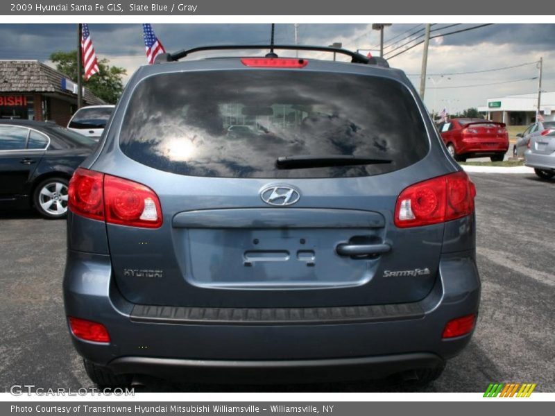 Slate Blue / Gray 2009 Hyundai Santa Fe GLS